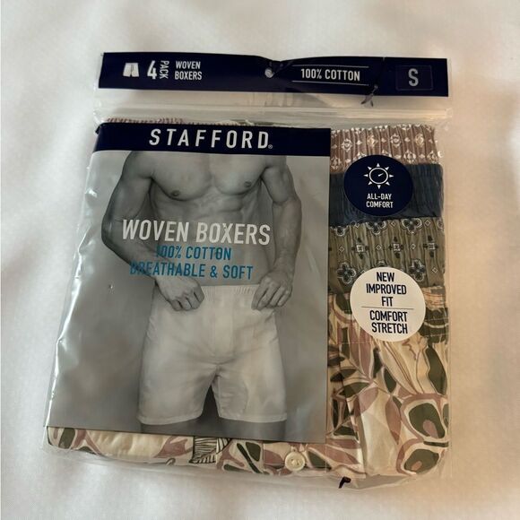 Stafford Boxers Mens Small 4 Pack - Picture 1 of 2